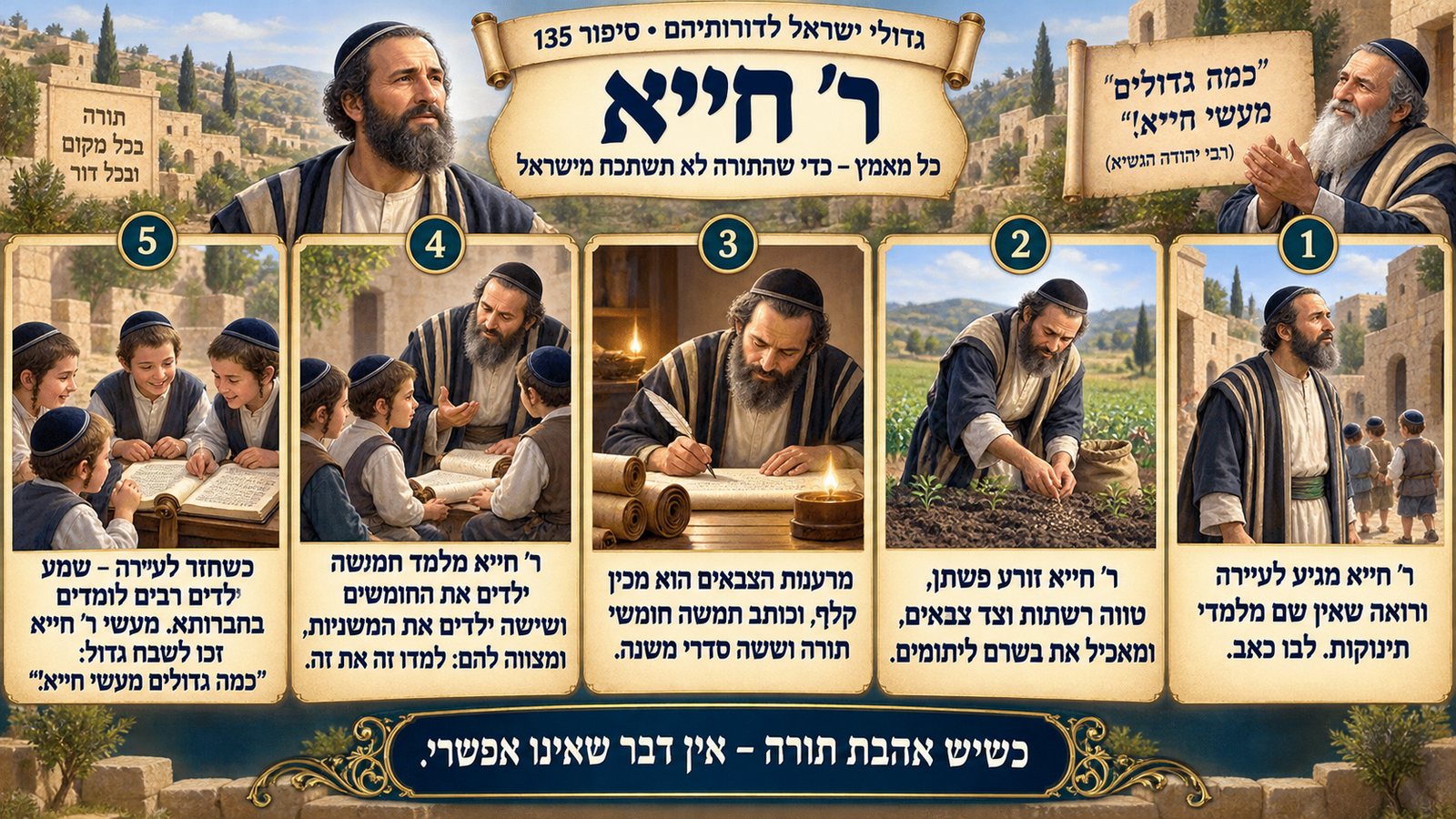 תמונת סיכום — ר' חייא: ר' חייא